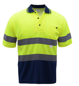 Hi-Vis Short Sleeves Polo With Reflective Tape for Men