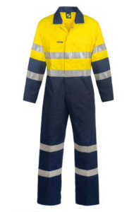 Hi-Vis Coveralls With Industrial Laundry Tape
